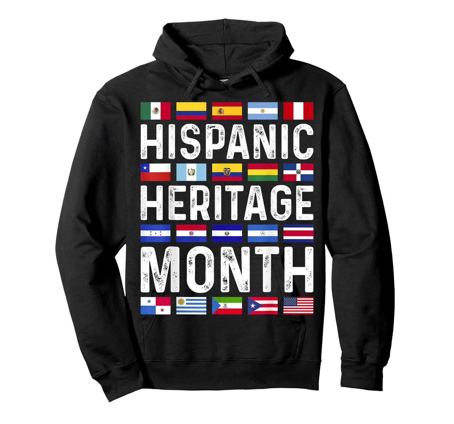 Hispanic Heritage Month National Latino Countries Flags T-Shirt
