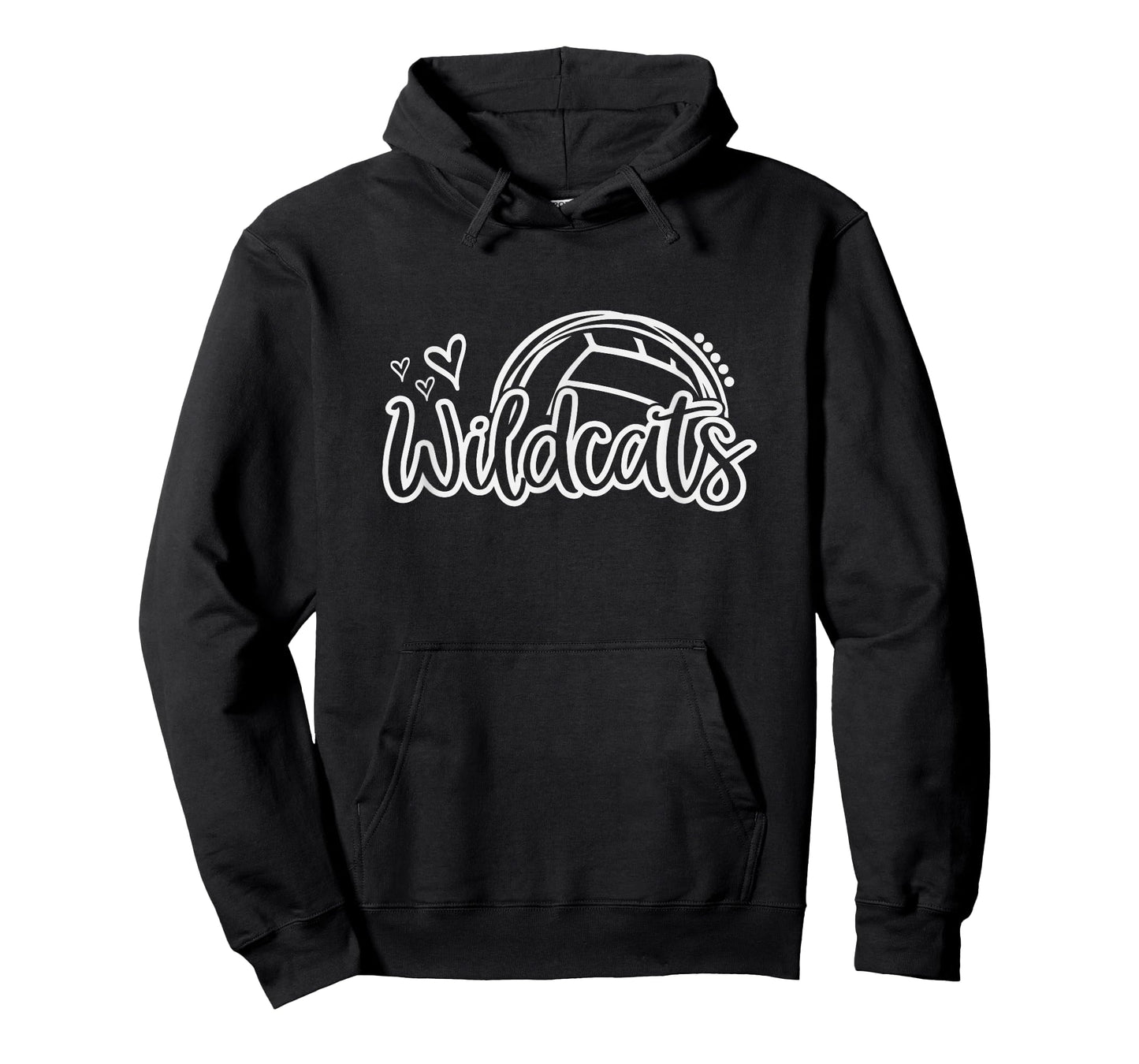 Volleyball Wildcats School Sports Fan Team Spirit T-Shirt