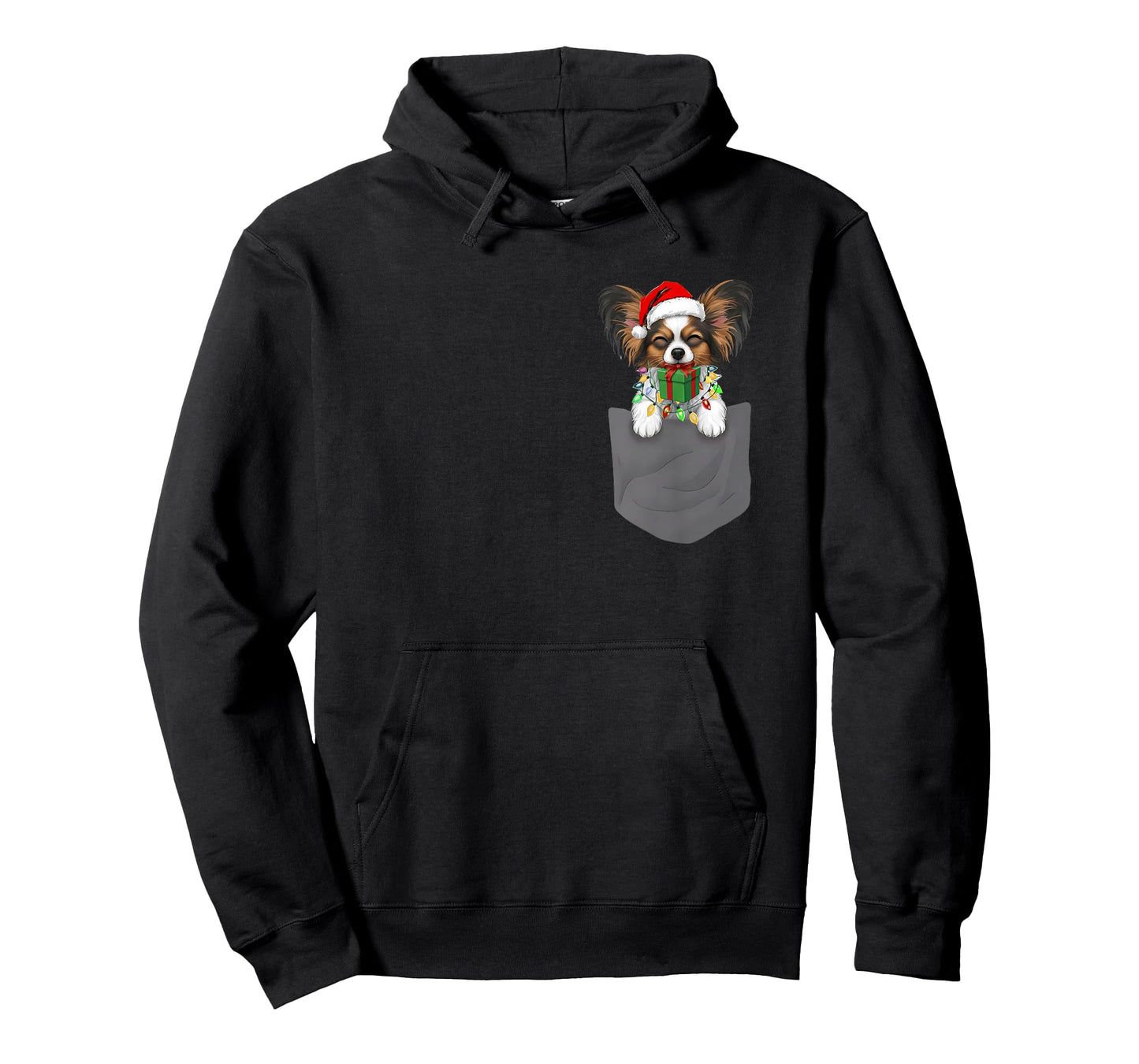 Papillion in A Pocket Xmas Papillion Lover Family Matching T-Shirt