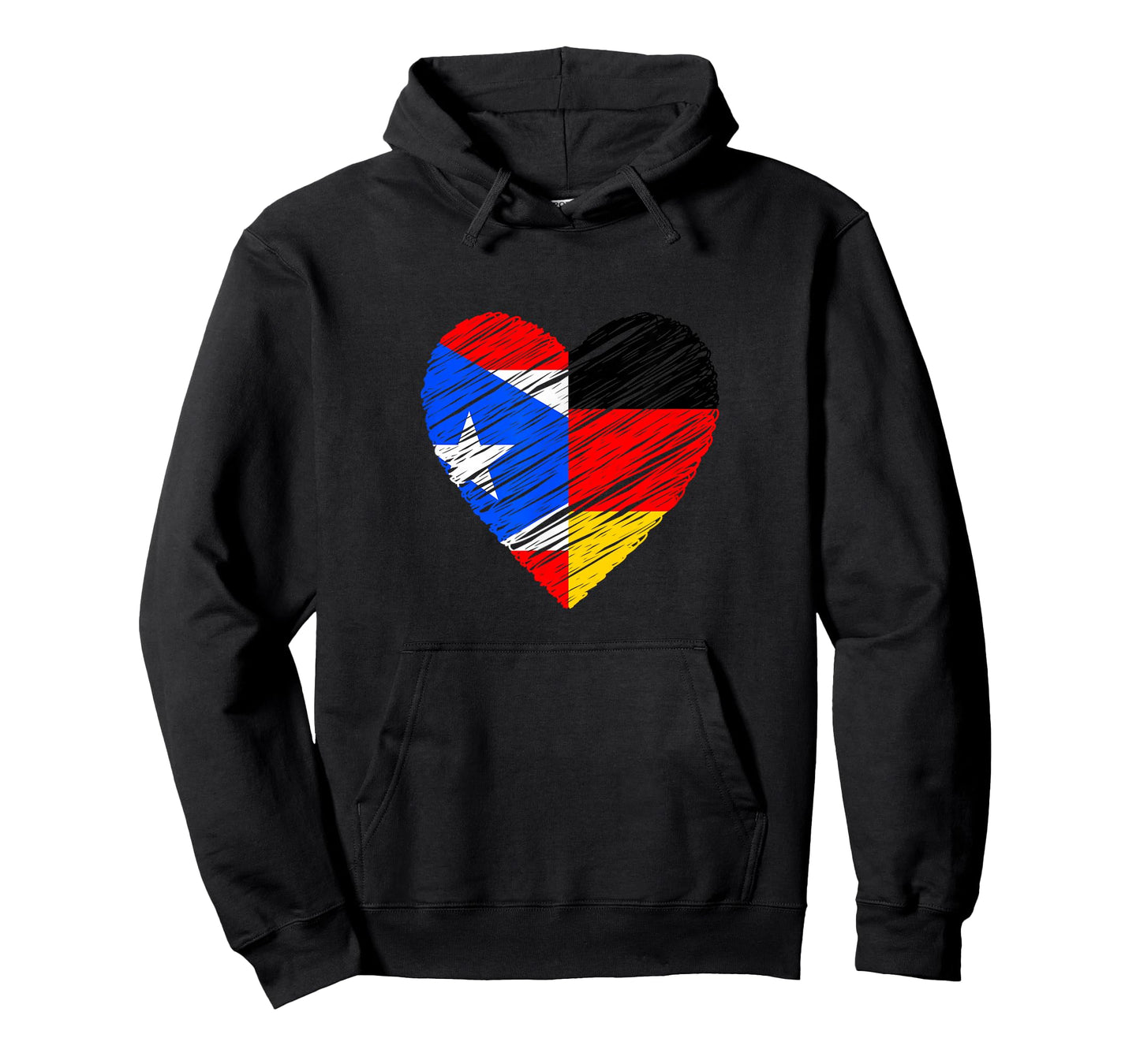 Puerto Rico Germany Vintage Heart German Flag Puerto Rican T-Shirt