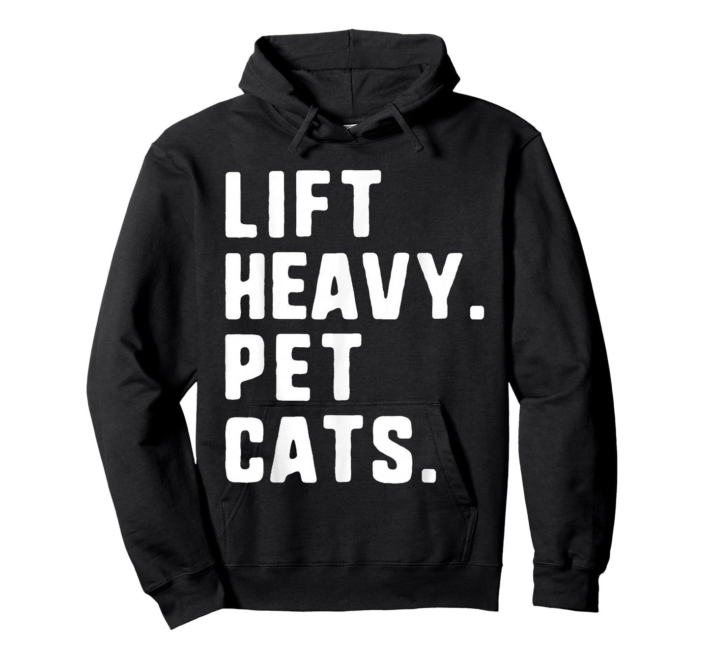 Lift Heavy Pet Cats Funny Gym Workout Weight Lifting T-Shirt