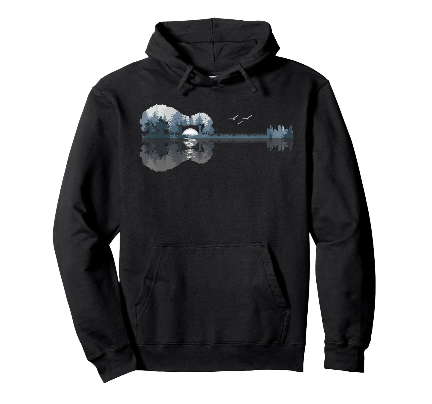 Acoustic Guitar Lake Music Guitarist Musician Men Women T-Shirt