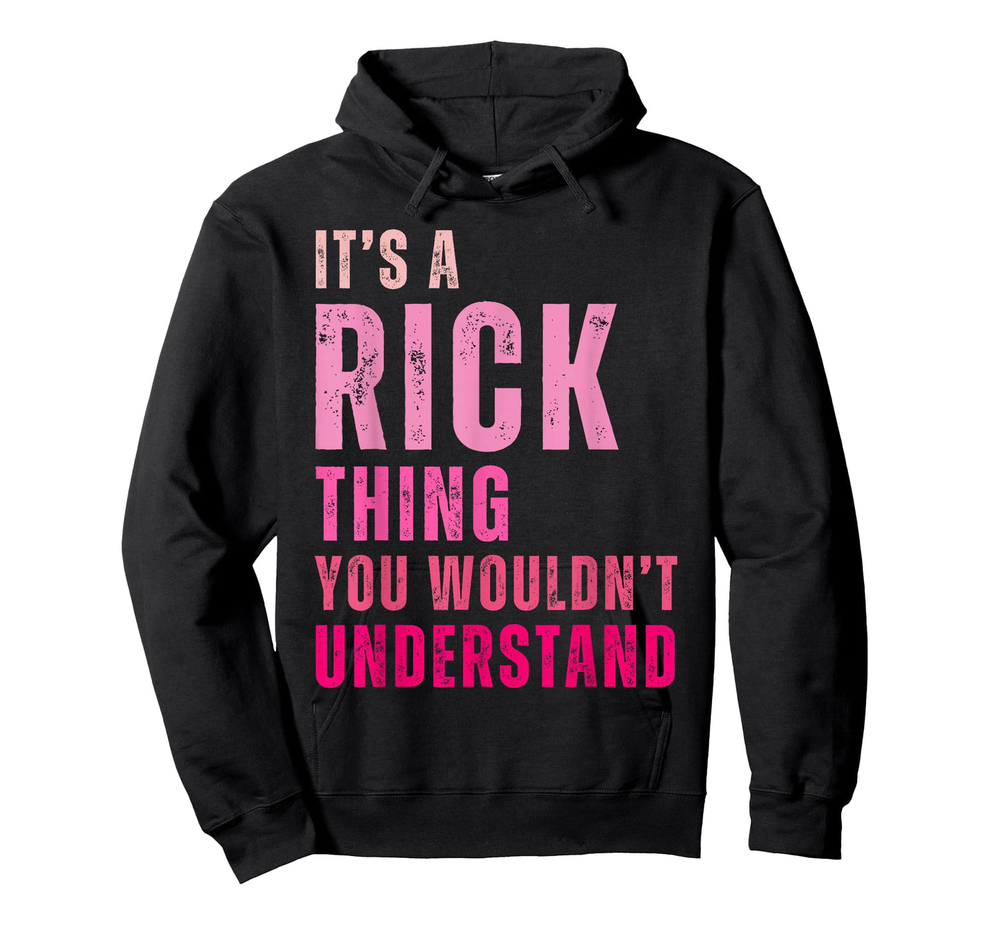 Rick Personalized Name Apparel It's A Rick Thing You Wouldn't Understand Vintage Unisex T-Shirt Black Small Short Sleeve