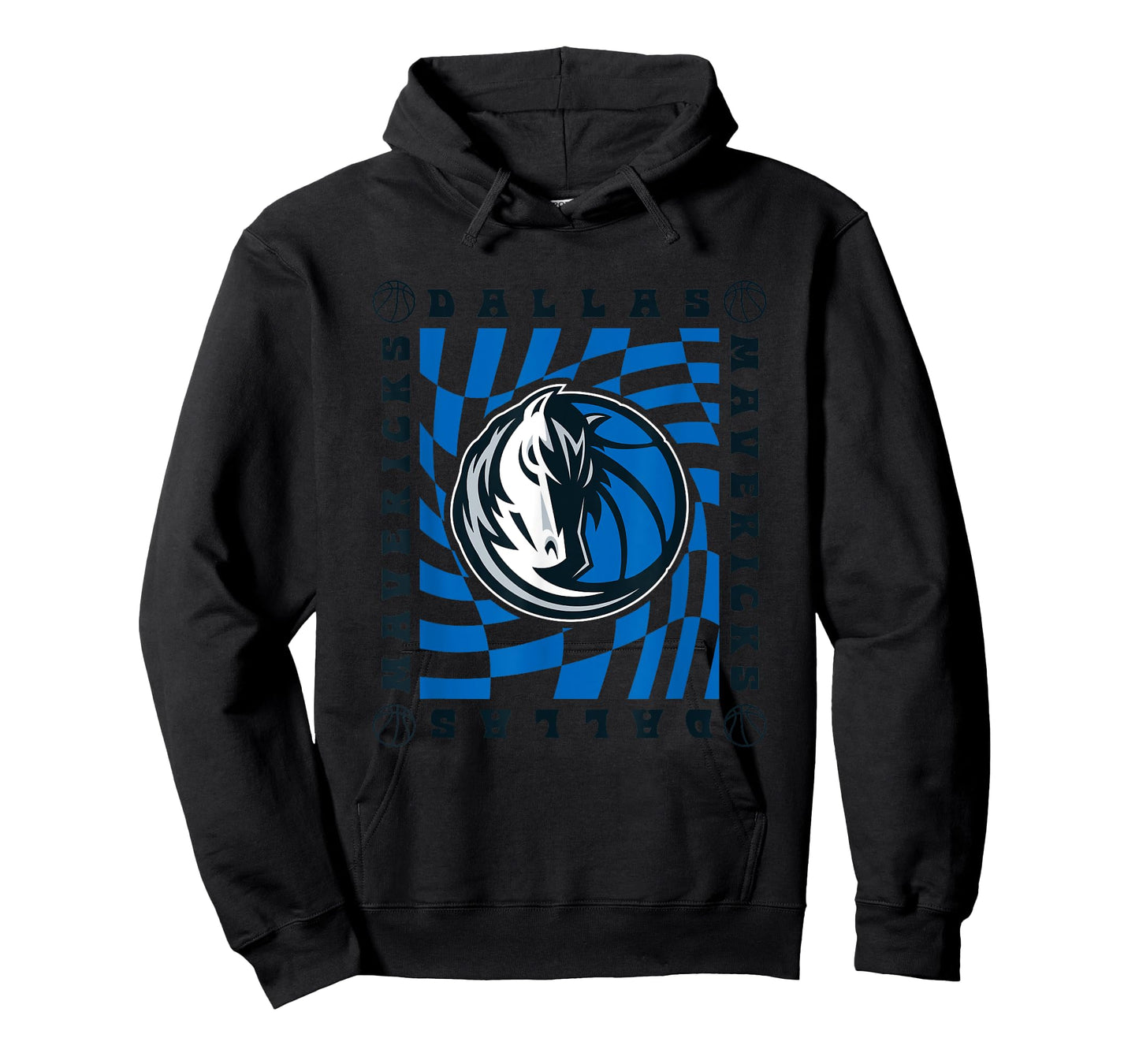 NBA Dallas Mavericks Retro Checkerboard Wave T-Shirt
