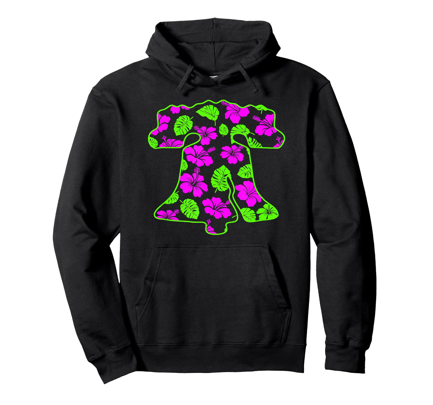 Tropical Green Pink Liberty Bell Philadelphia PA Hawaiian T-Shirt