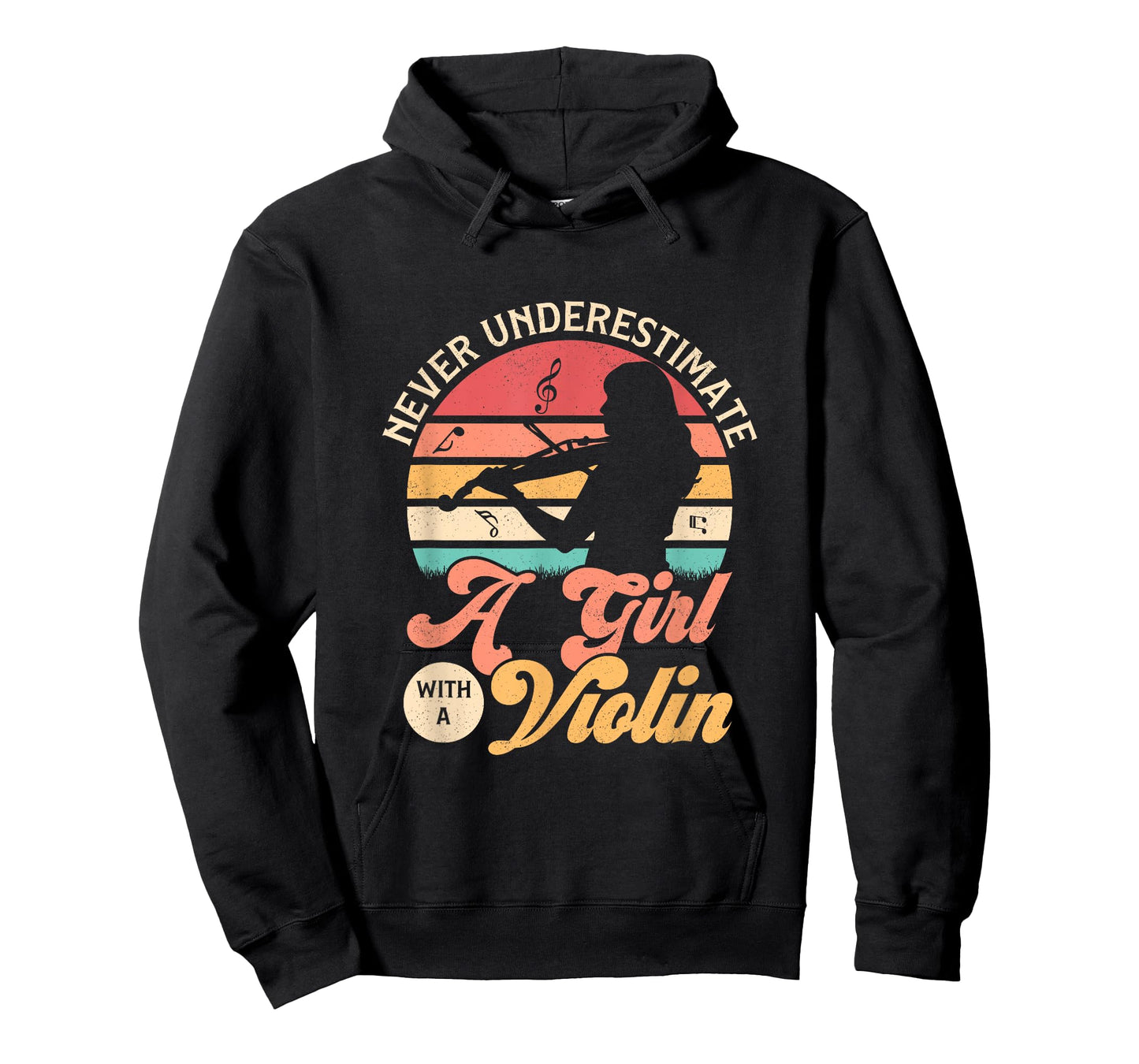 Never Underestimate A Girl With A Violin Orchestra Violinist T-Shirt