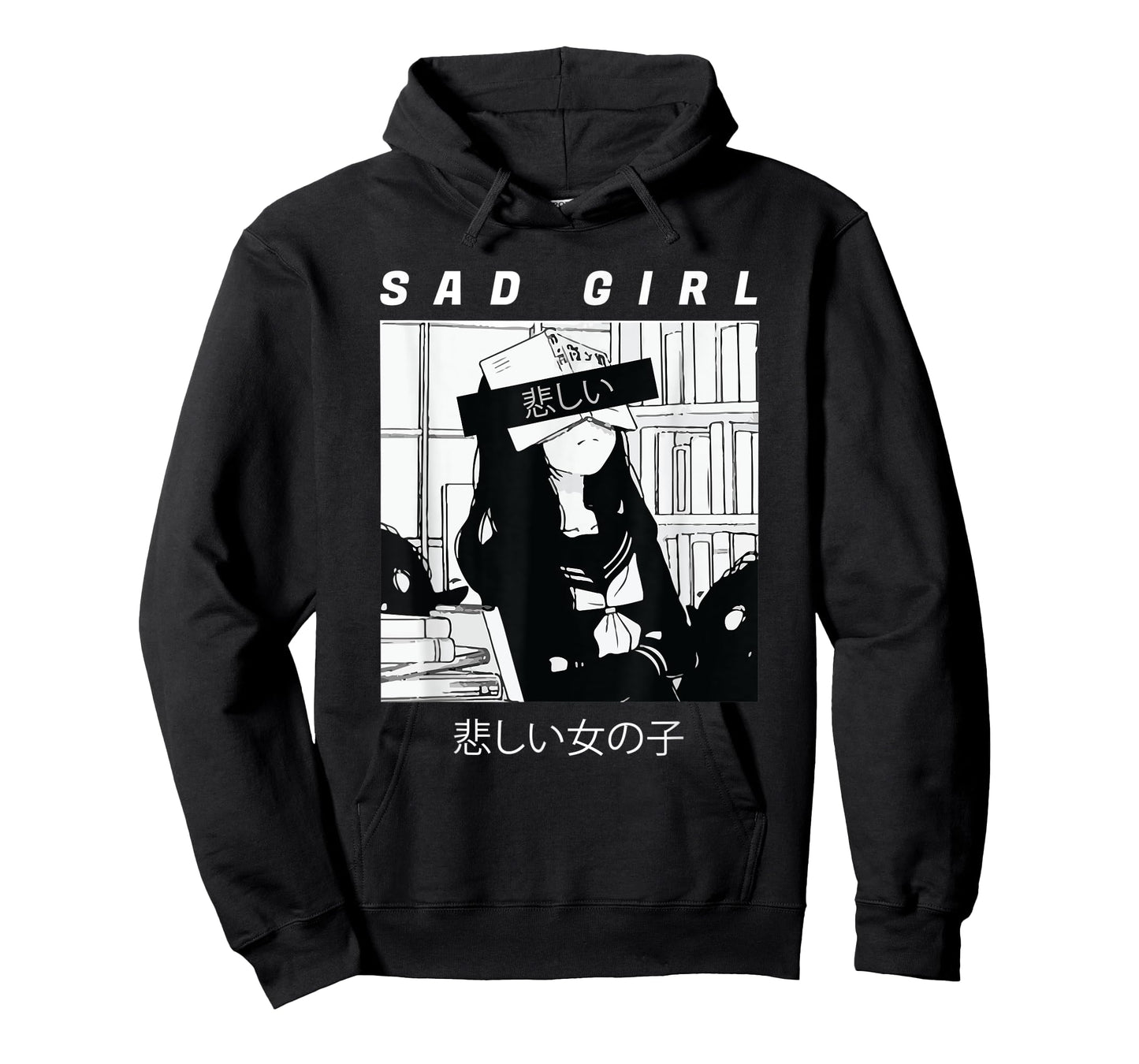 Sad Anime Girl Japanese Babe Otaku Cool Gift T-Shirt