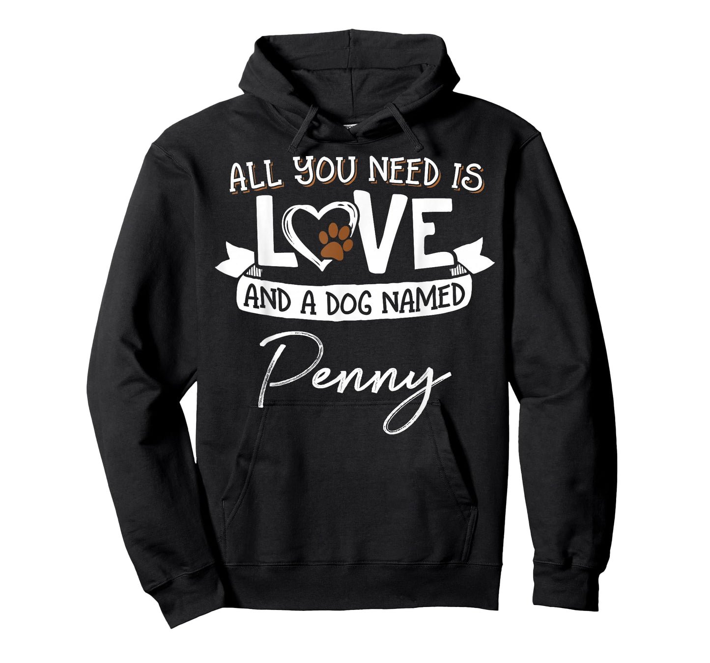 Cute Dog Named Penny Design for Women and Men T-Shirt