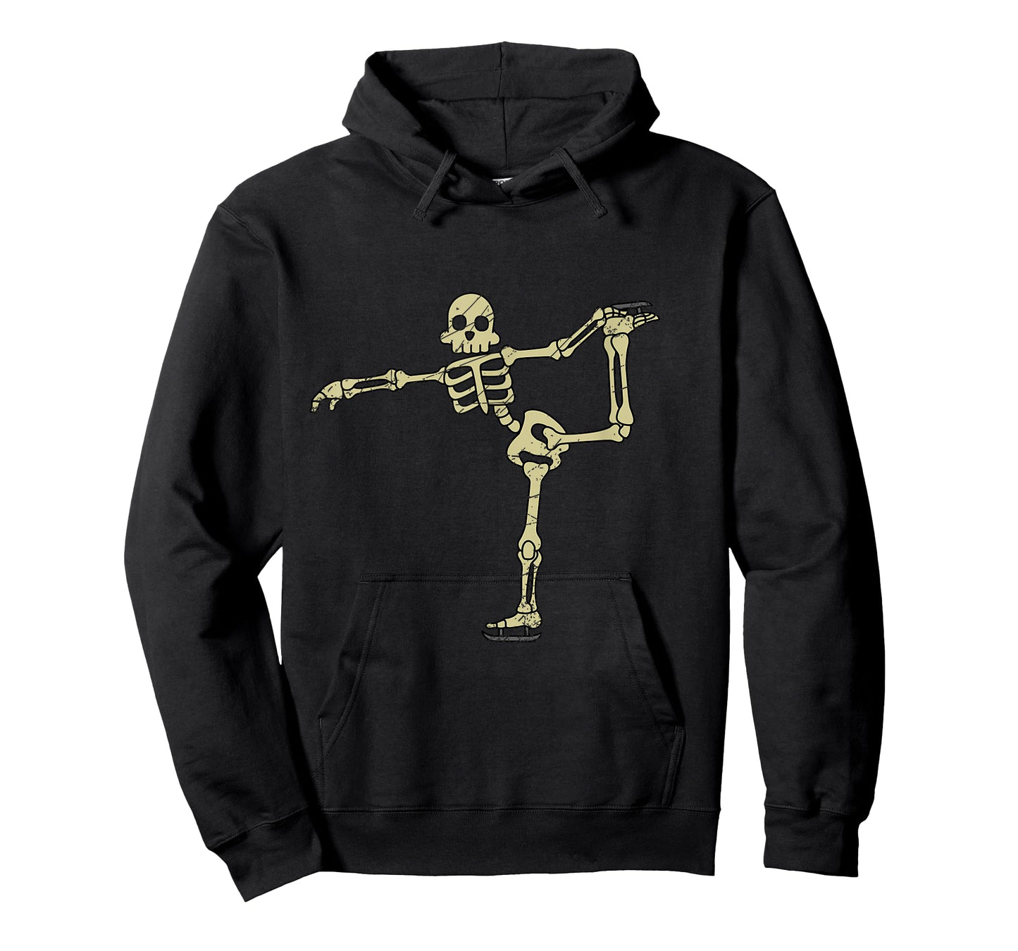 Funny Skeleton Ice Skates Skeleton Halloween Costume T-Shirt