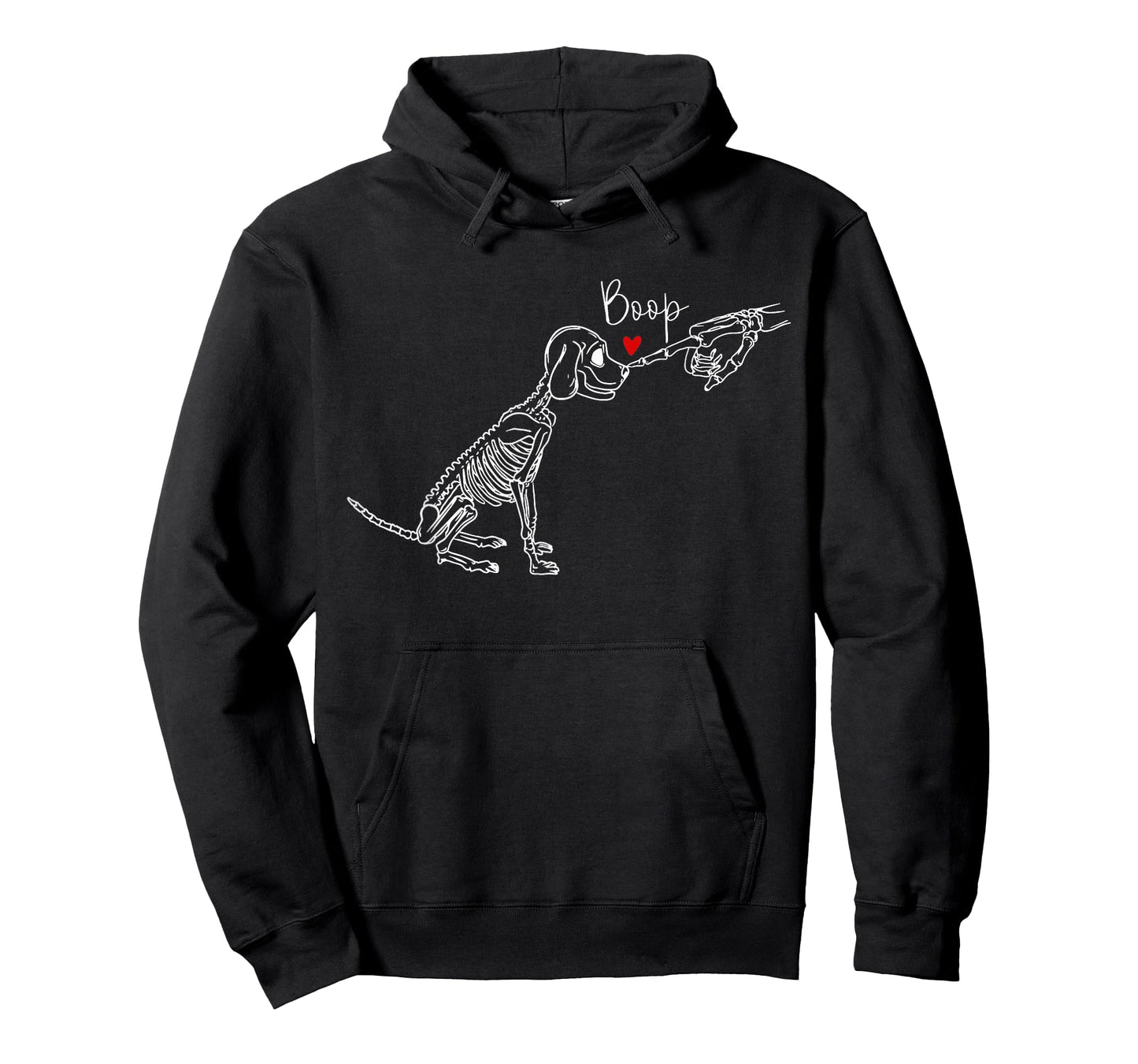 Dog Skeleton Boop Dog Funny Halloween Girl Men Women T-Shirt