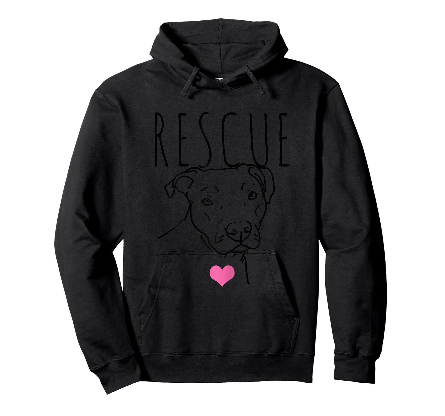 Dog Rescue Pitbull Cute Heart Adopt Pet Animal Dog Lover T-Shirt