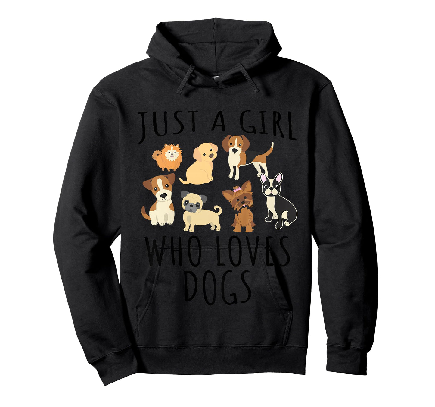 Just a Girl who Loves Dogs - Funny Puppy T-Shirt
