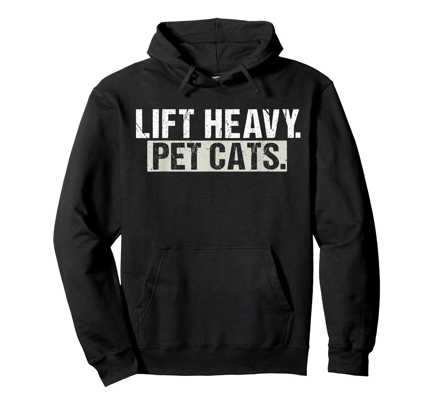 Lift Heavy Pet Cats Gym Funny Weightlifting Fitness Workout T-Shirt