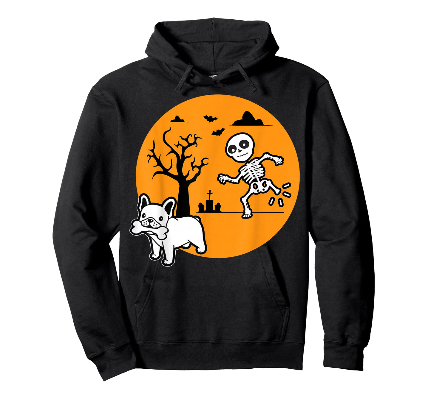 French Bulldog Dog Skeleton Bone Halloween Costume Dog Owne T-Shirt for Men Women Kids