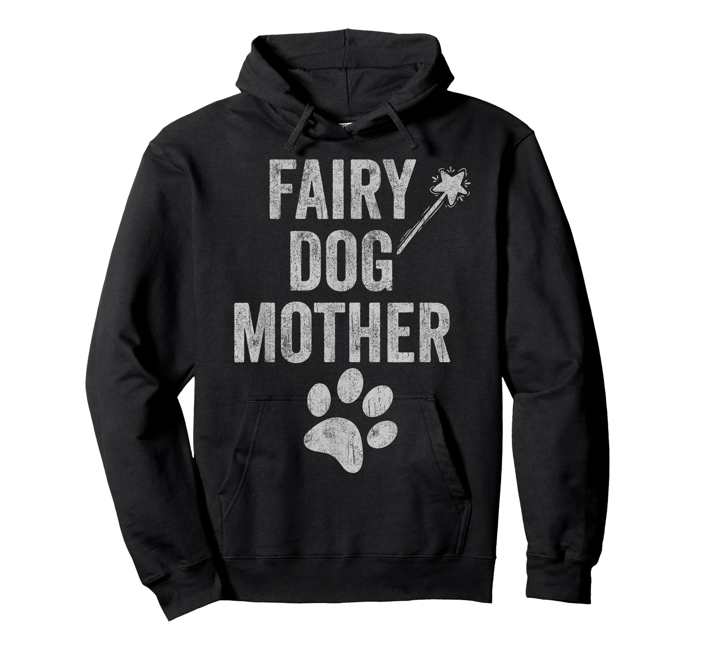 Fairy Dogmother dog mother paw print funny mom of dogs retro T-Shirt