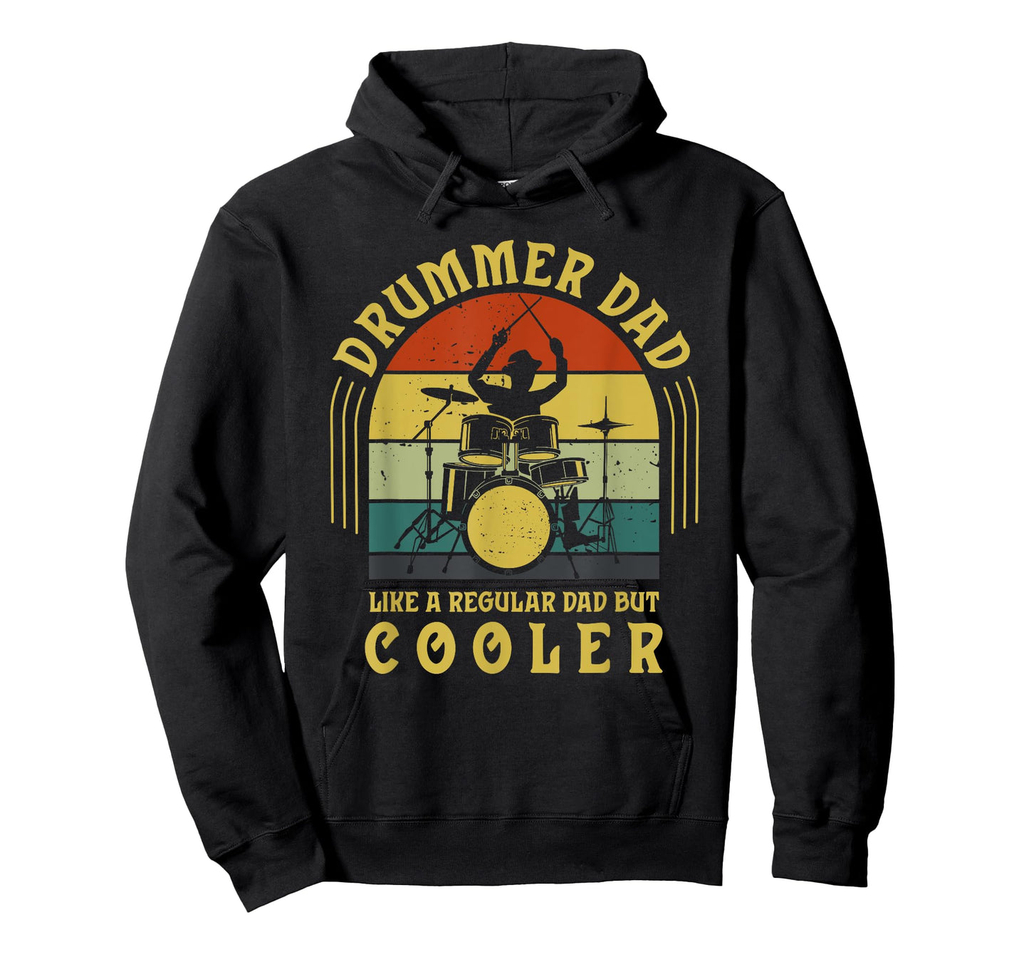 Funny Drummer Dad Art For Men Drumming Daddy Drum Players T-Shirt