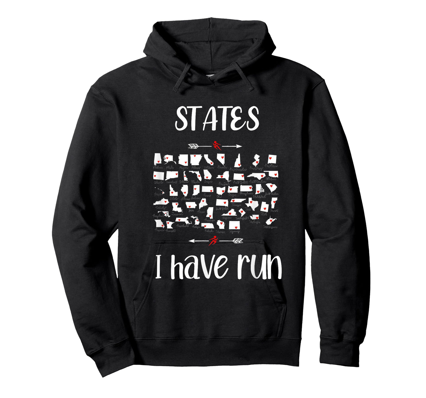 States 50 I Have Run Club Halffanatics Running Enthusiasts T-Shirt