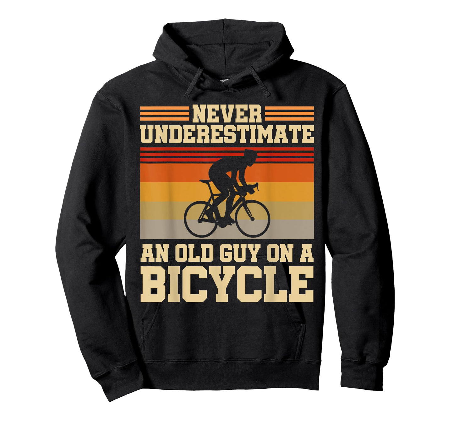 Retired Cyclist Never Underestimate An Old Guy On A Bicycle T-Shirt