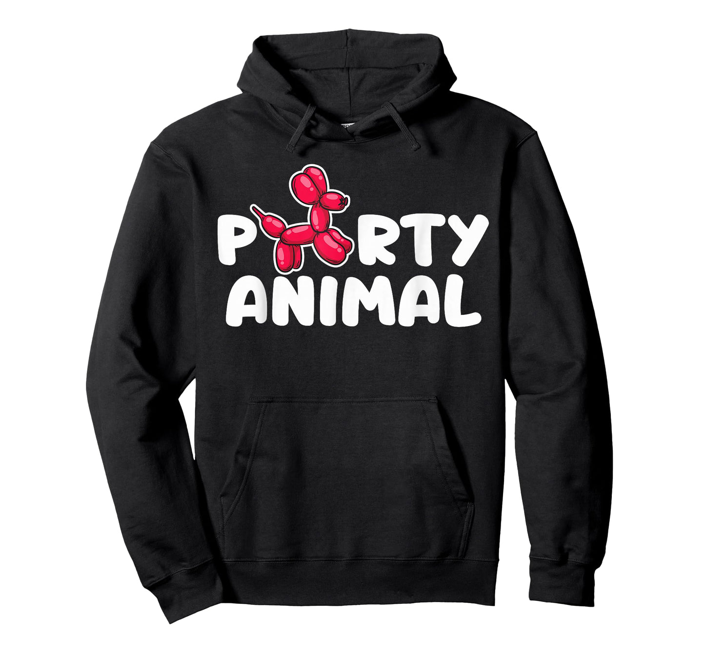 Party Animal - Red Balloon Dog Puppy Surprise T-Shirt