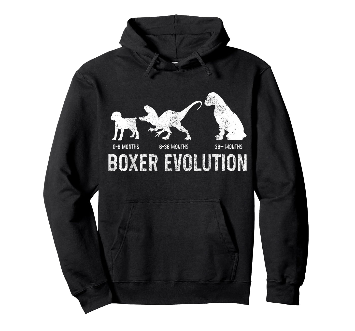Boxer Dog Evolution Funny Dog Lover Puppy Boxer Mom Dad T-Shirt
