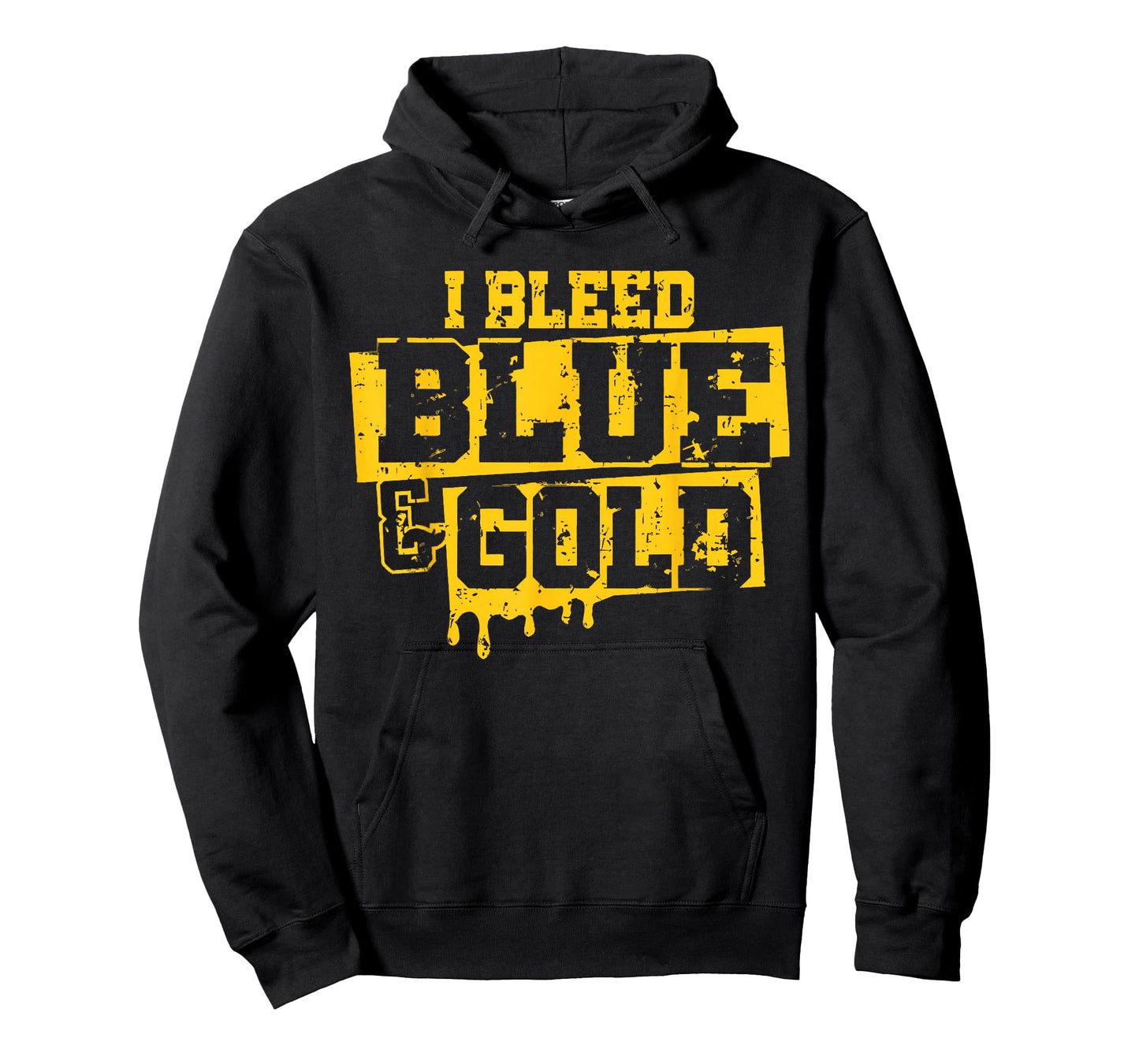 Blue and Gold Spirit Wear for High School Football Game Day T-Shirt