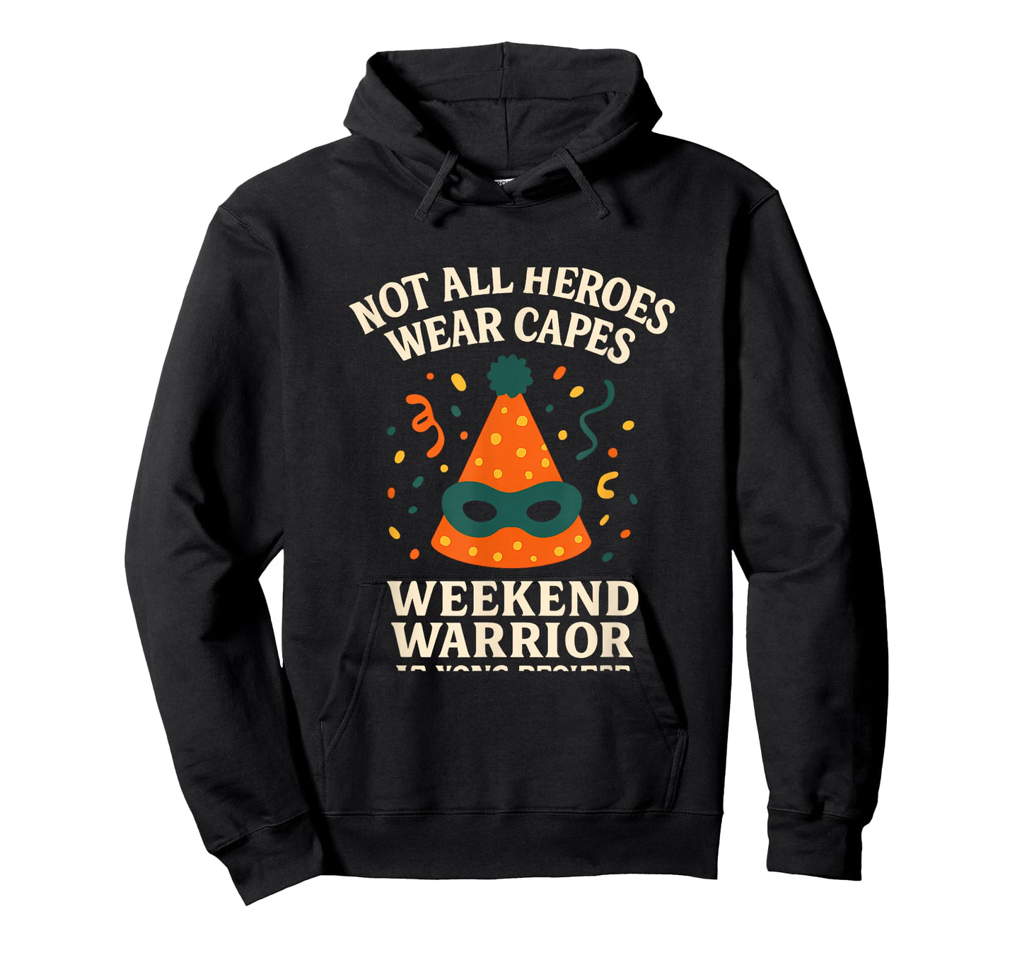Weekend Warrior Superhero Party Graphic Print T-Shirt