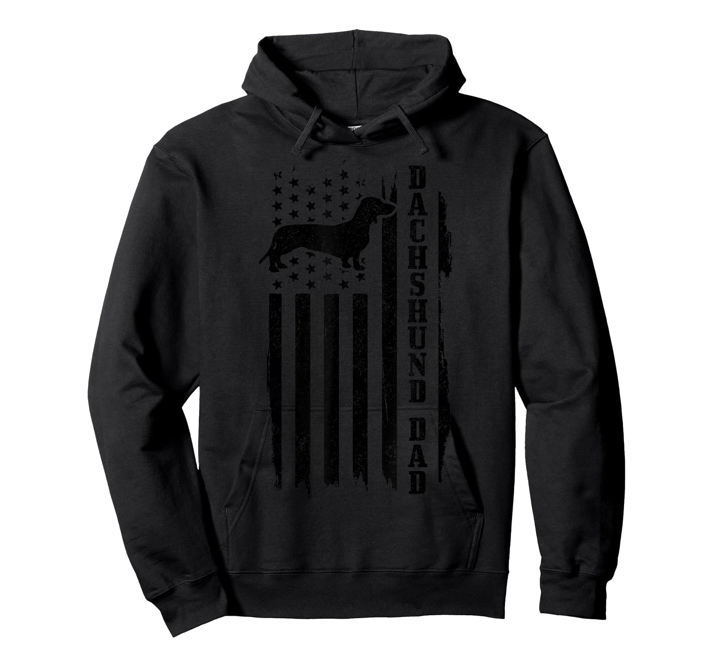 Dachshund Dad Vintage American Flag T-Shirt