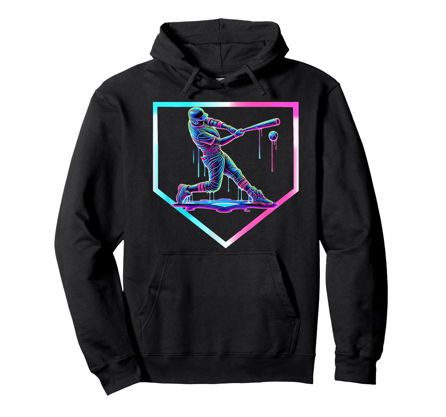 Baseball Drip Ice Cream Baseball Home Plate Boys Baseball T-Shirt
