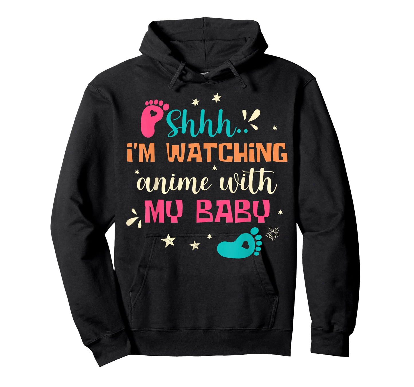 Shhh… I'm Watching Anime with My Baby Otaku New Dad Mom T-Shirt