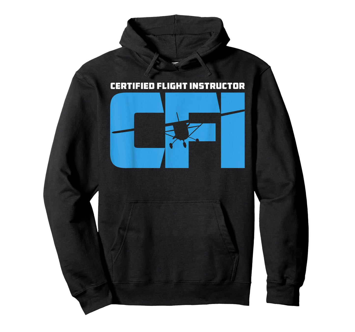 Certified Flight Instructor CFI Airplane Silhouette Design T-Shirt