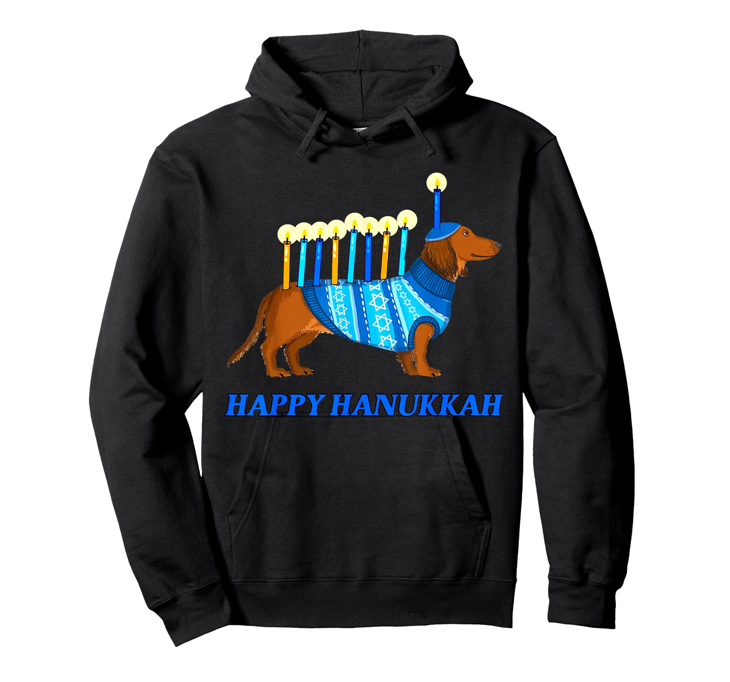 Weiner Dog Menorah Happy Hanukkah Weiner Dog Menorah T-Shirt
