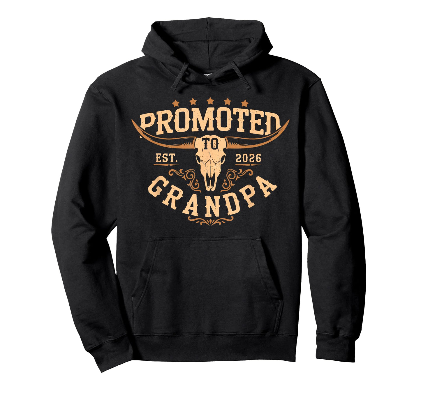 Promoted to Grandpa Est 2026 Cowboy First Time Grandpa 2026 T-Shirt