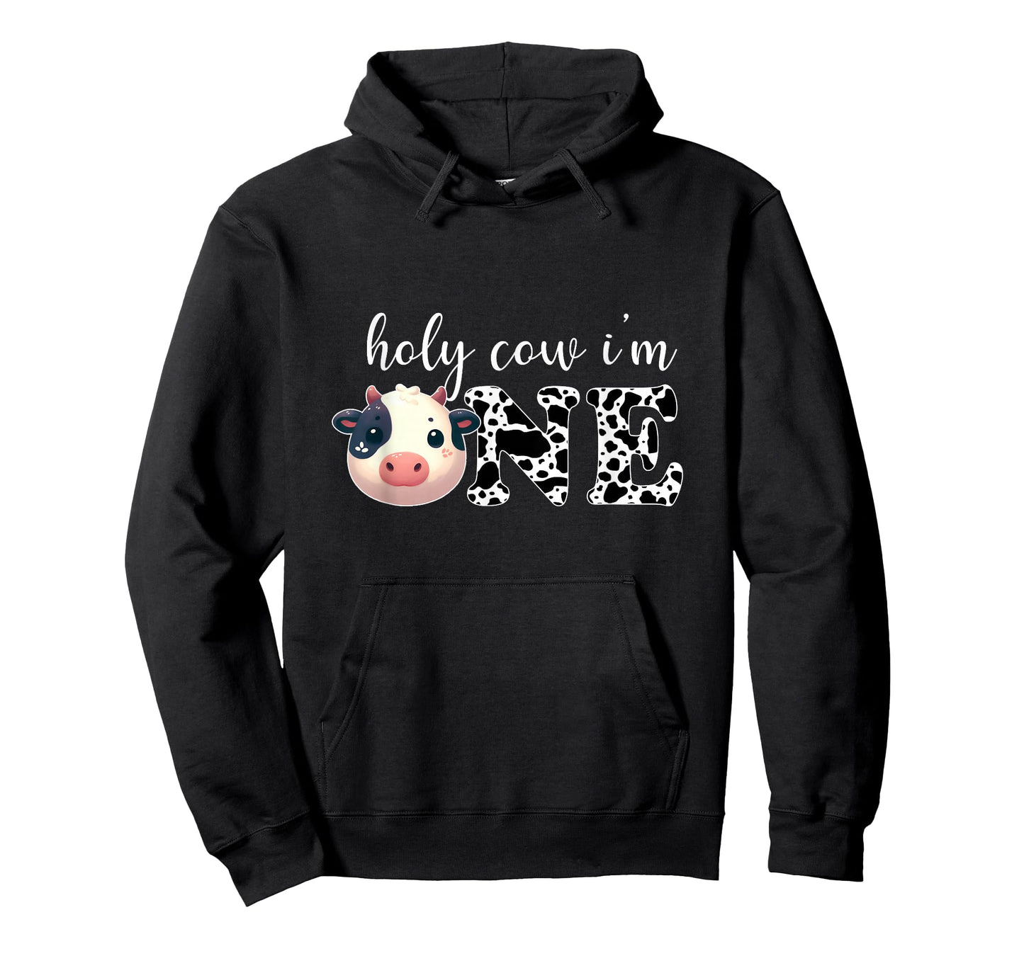 Holy Cow I'm One Cute Dairy Cow Farm Animal 1st Birthday T-Shirt