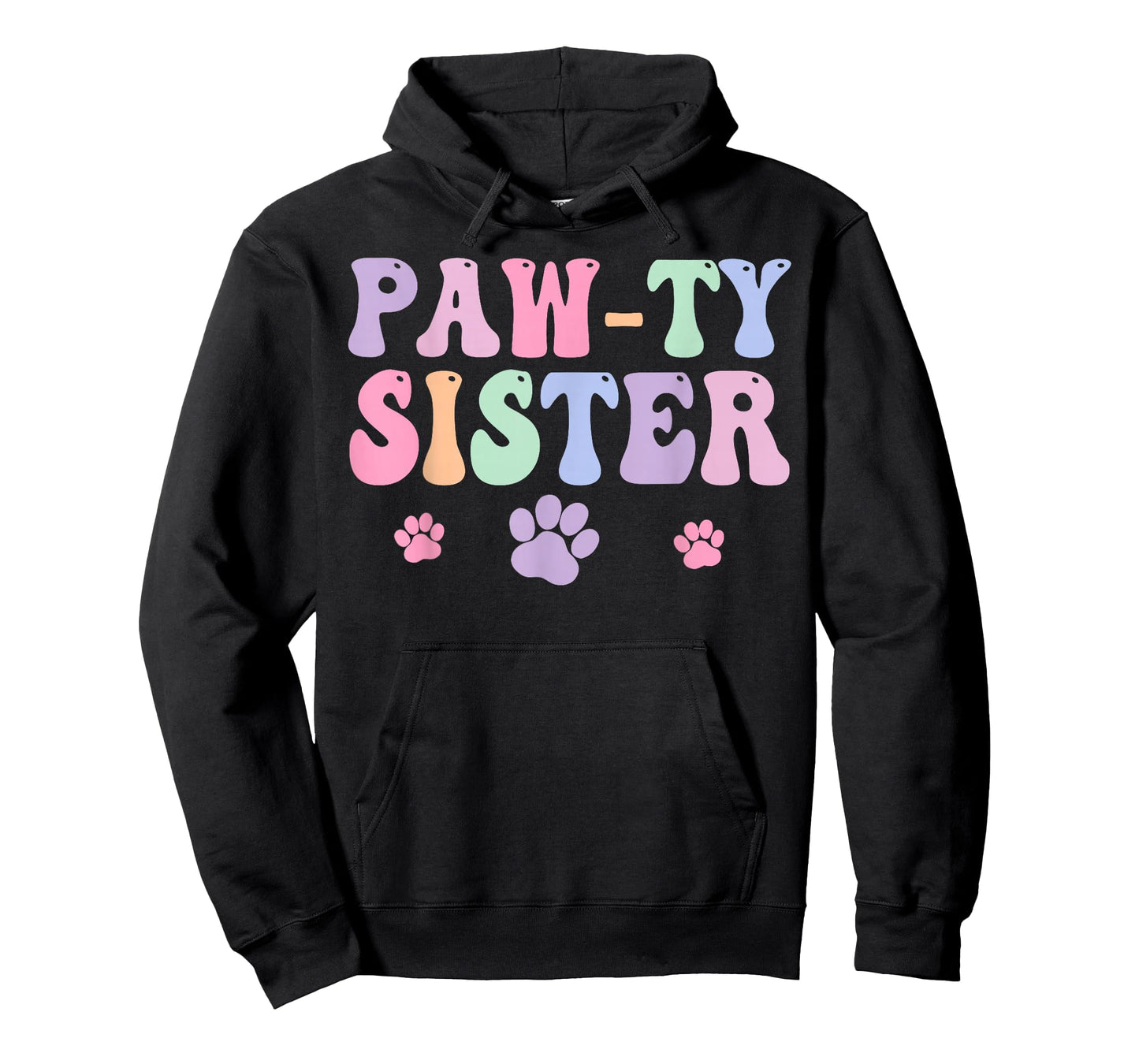 Let's Pawty Girl Sister Puppy Dog Party Birthday Girl Family T-Shirt