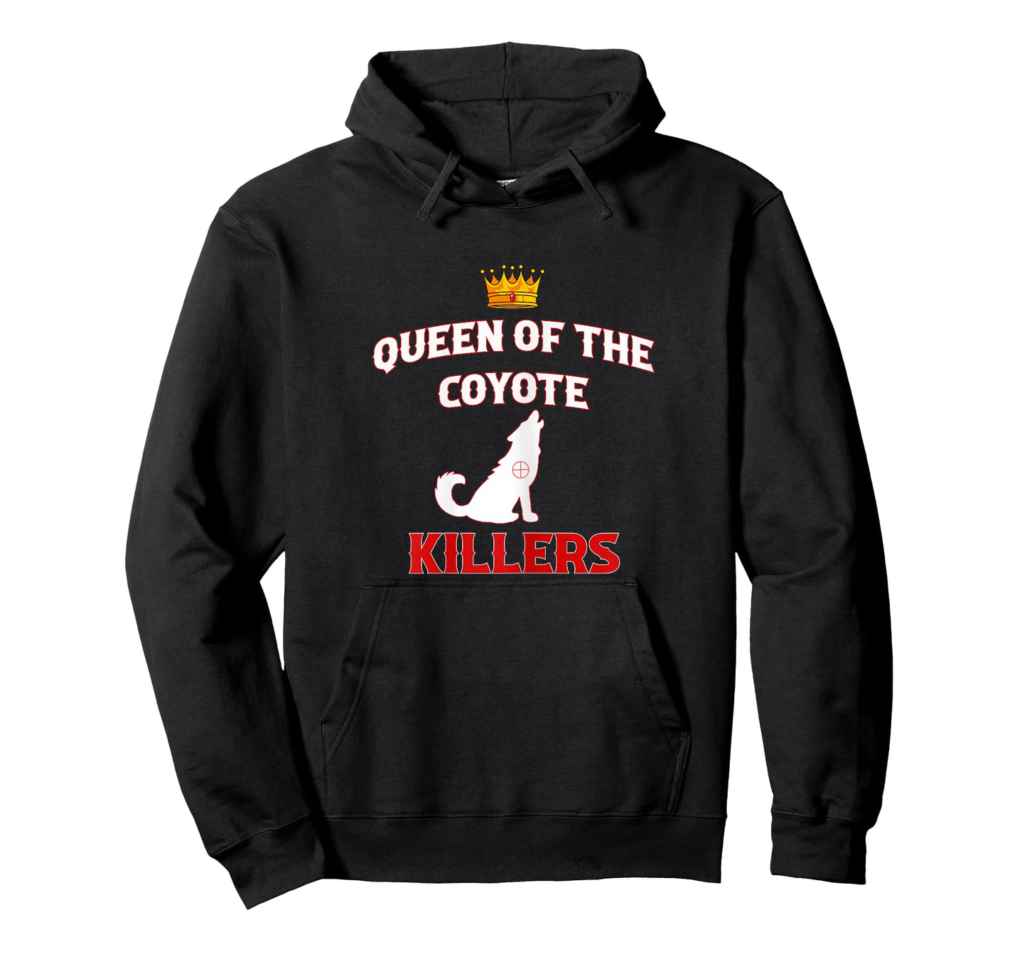 Womens Queen Of The Coyote Killers Funny Hunter Trapper T-Shirt