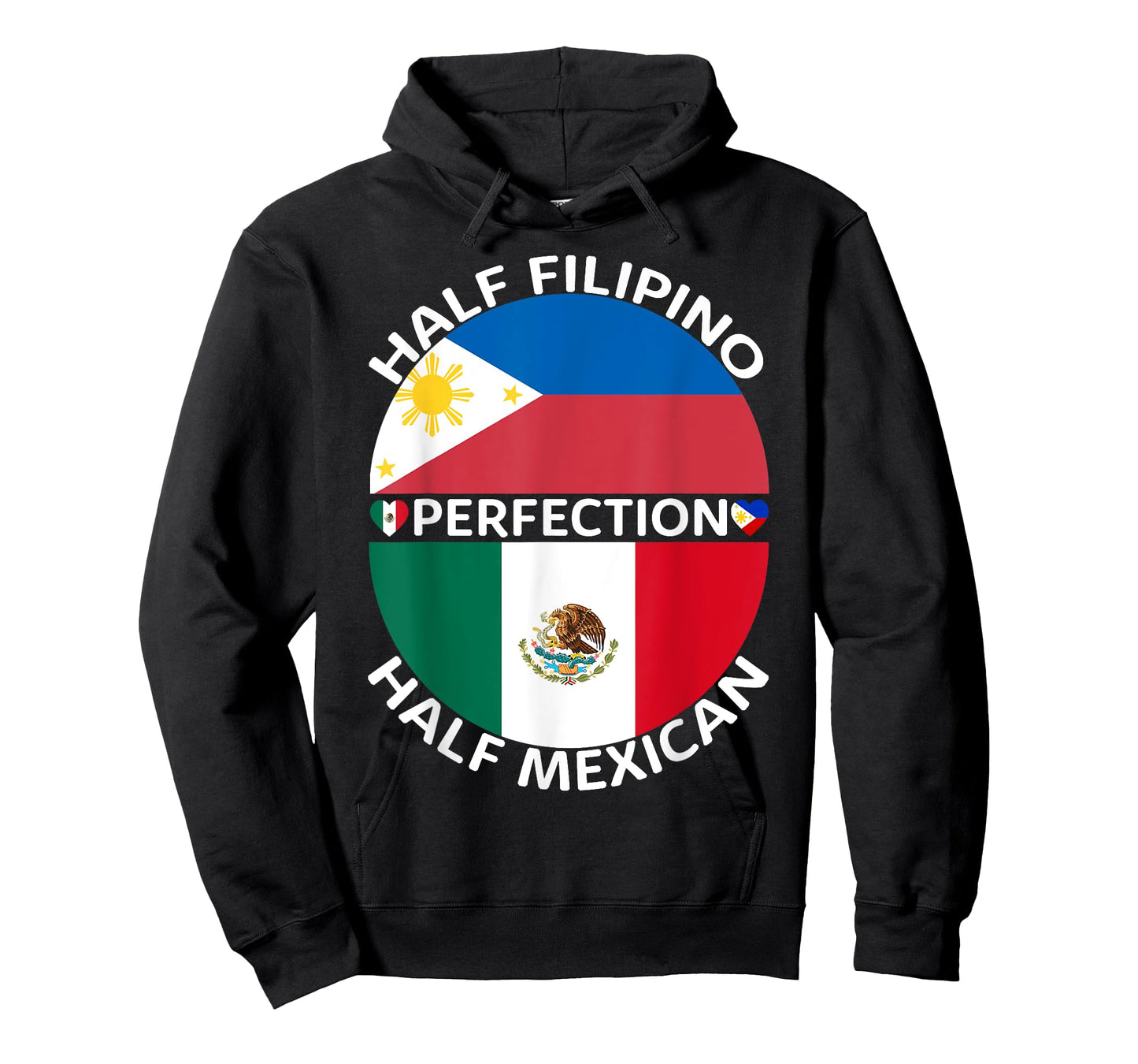 Half Filipino Half Mexican Philippines Mexico Flag Roots Men T-Shirt