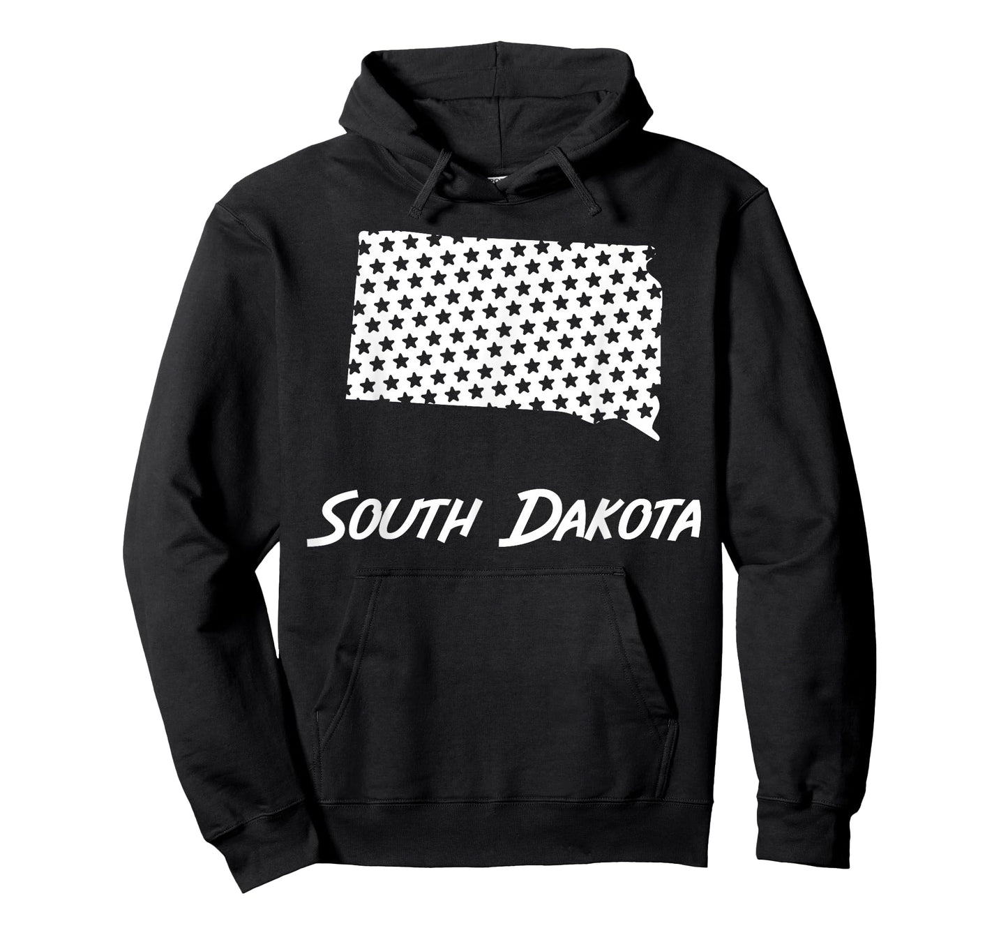 South Dakota USA State Outline Stars Vintage Retro Design T-Shirt