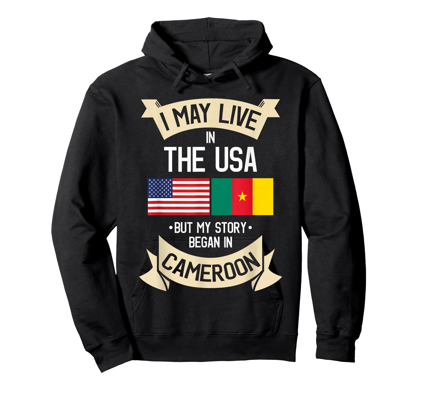Cameroon American Flag USA Cameroonian Roots Gifts T-Shirt