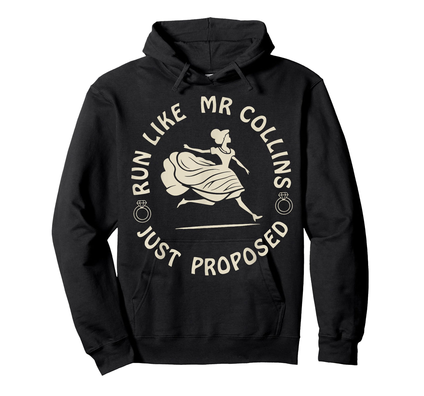 Run Like Mr Collins Just Proposed Funny Running And Books T-Shirt