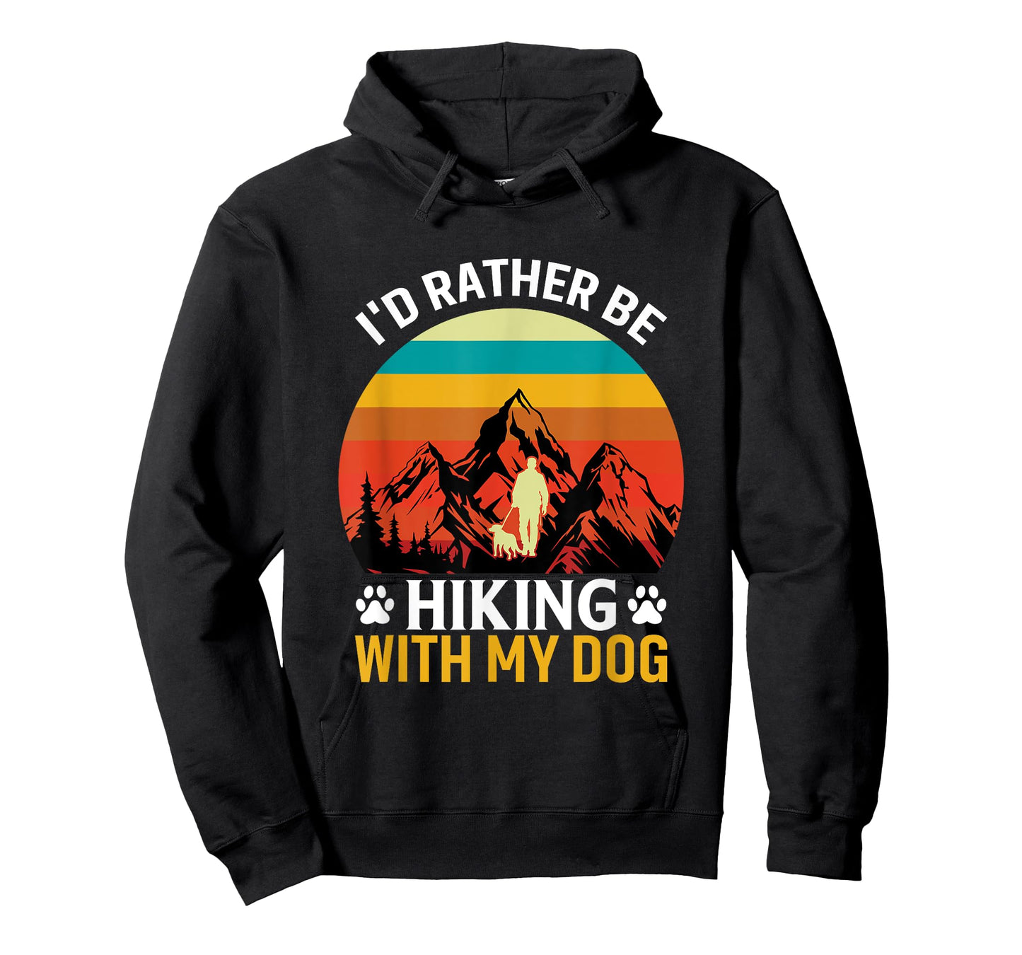 I'd Rather Be Hiking With My Dog Funny Hiking For Dog Lover T-Shirt