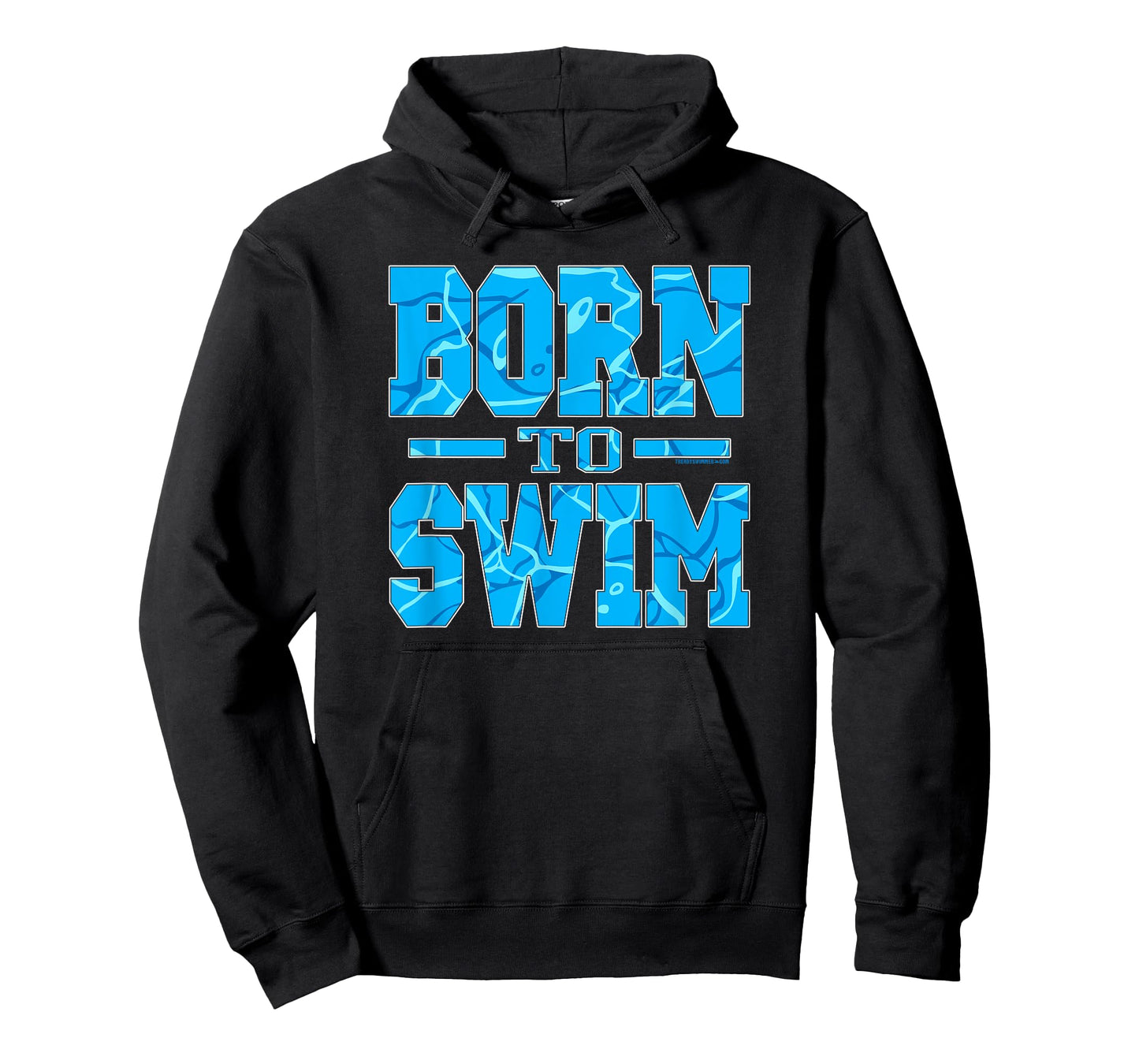 Born To Swim Water Pattern Athletic Swimming T-Shirt