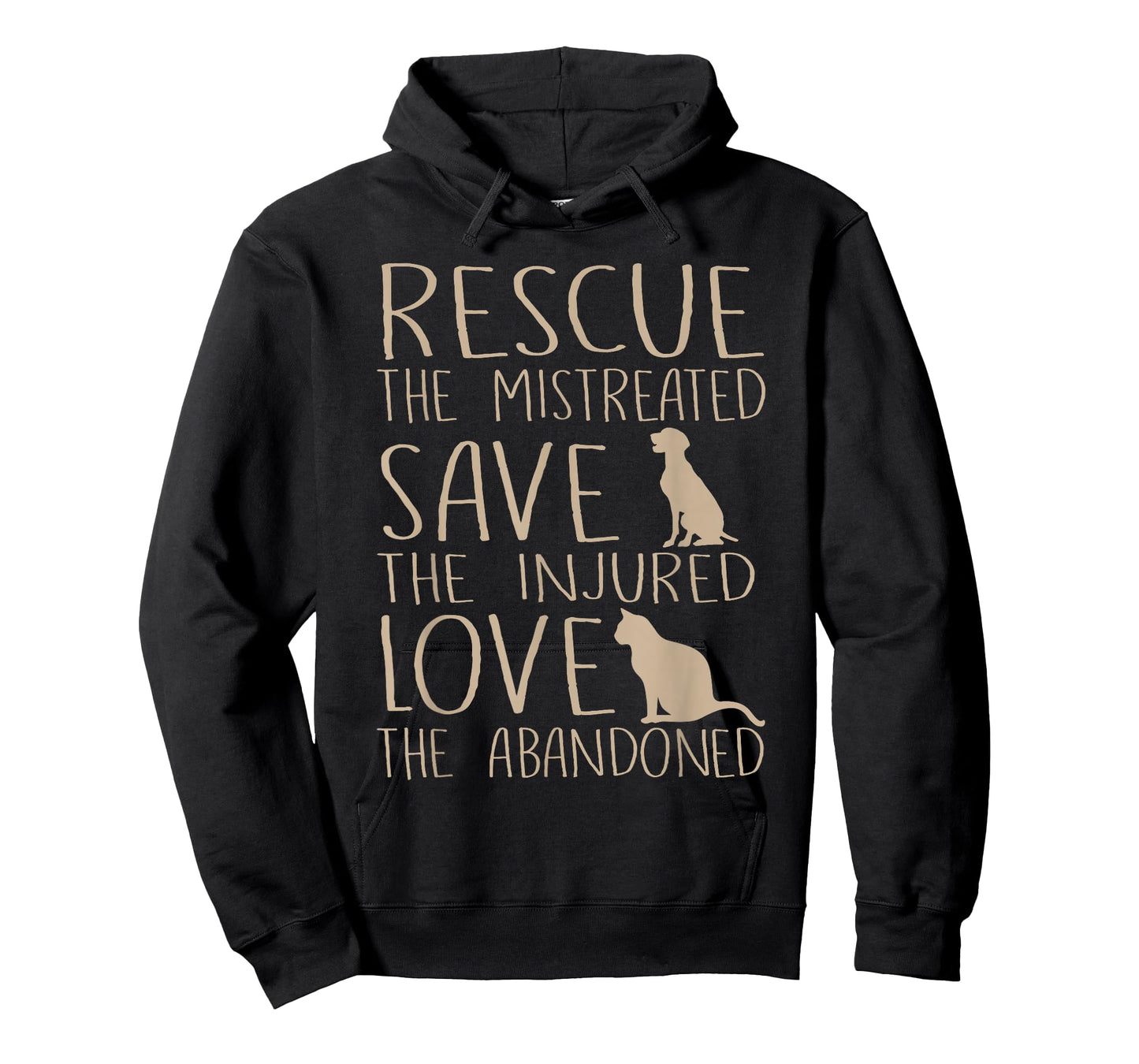 Rescue Save Love - Cute Animal Rescue Dog Cat Lovers T-Shirt