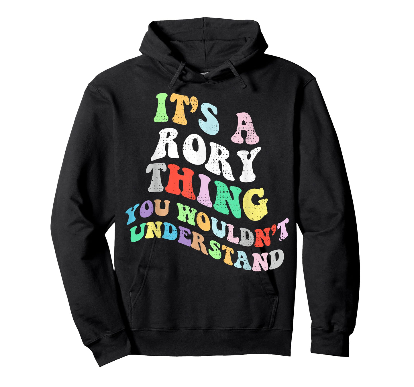 Personalized Name Mothers Day outfit For Women Retro Groovy Its a Rory Thing You Wouldnt Understand T-Shirt, Small, Black