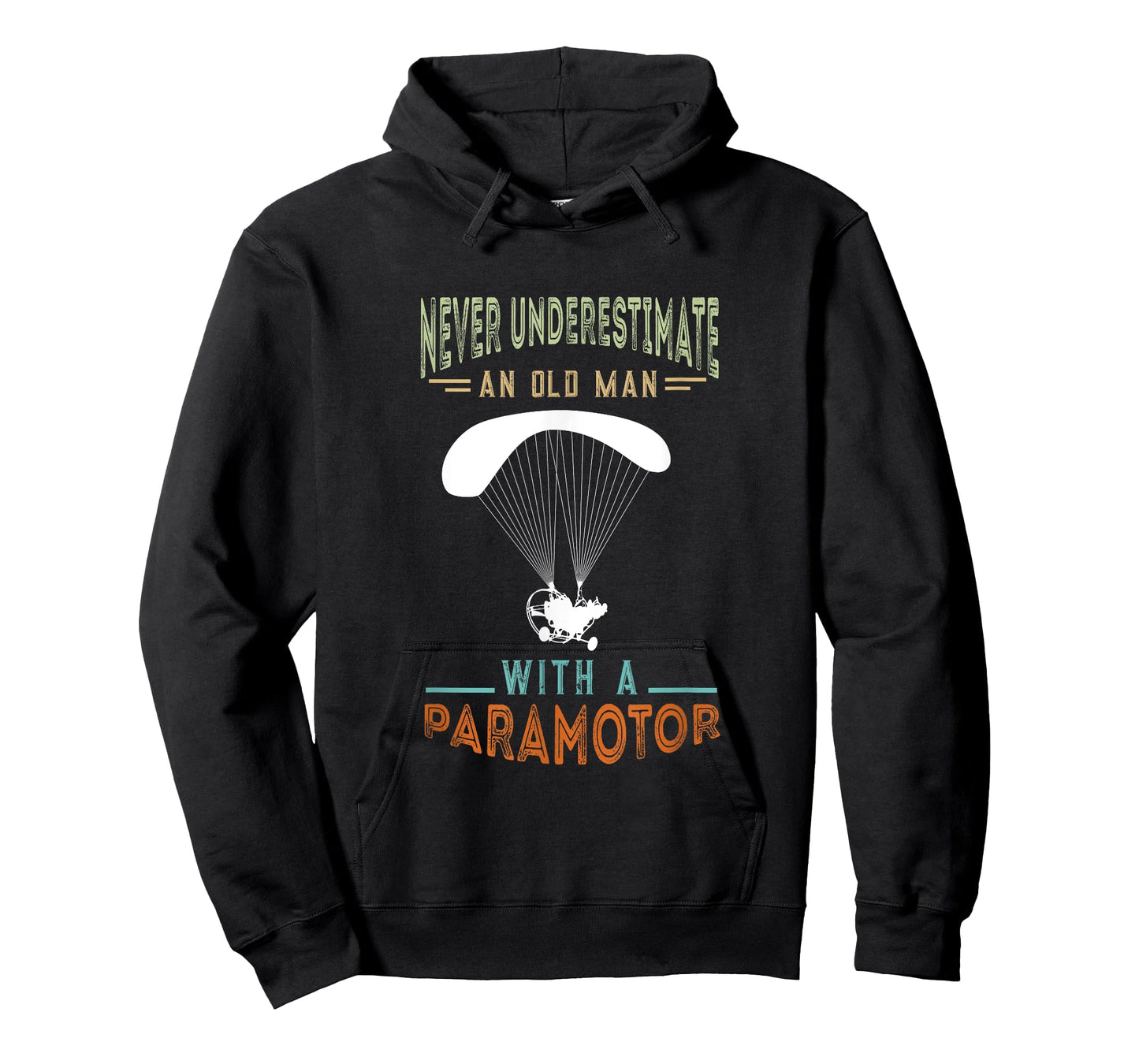 Paramotor Old Man Paramotor Pilot Paraglider Paramotoring T-Shirt