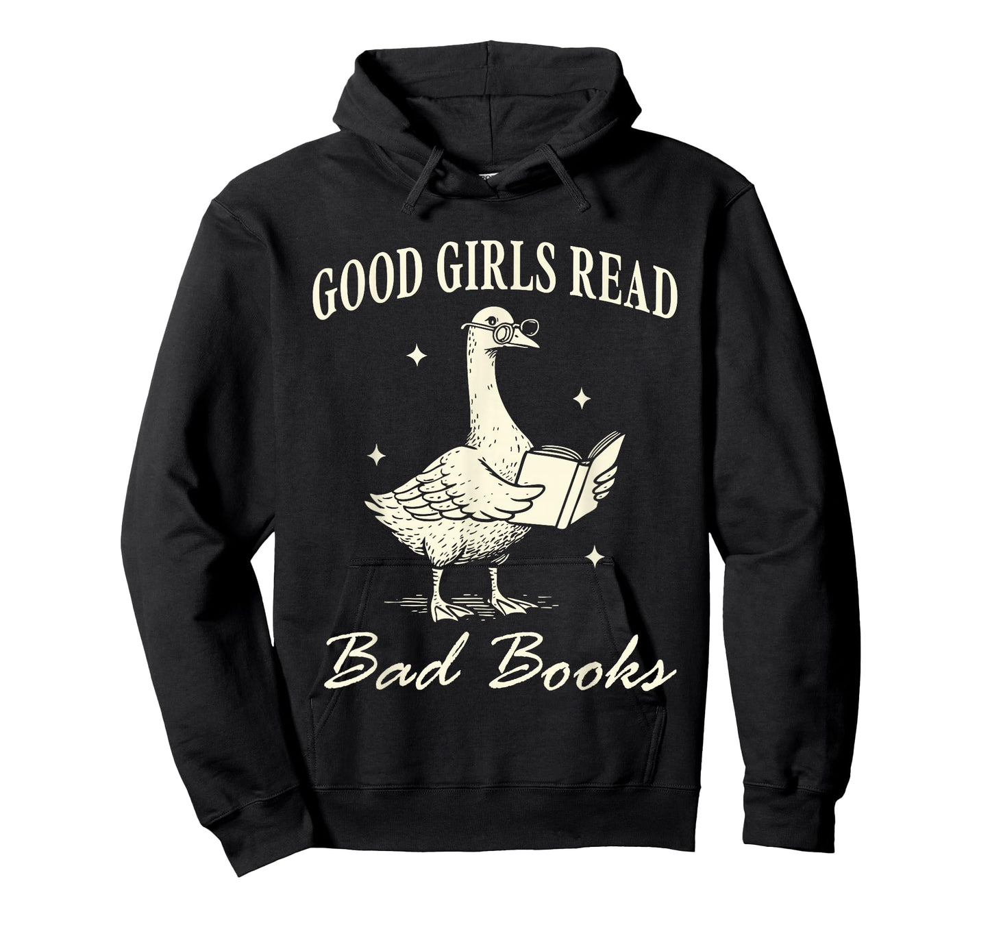 Good Girls Read Bad Books Funny Bibliophile Goose Reader T-Shirt
