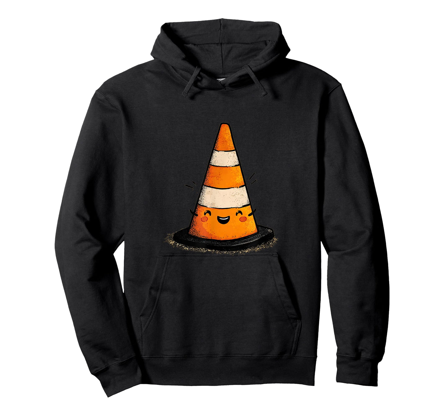 Cute Traffic Cone Graphic T-Shirt