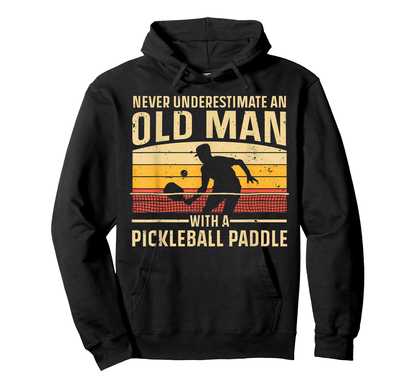 Cool Pickleball Art for Men Grandpa Paddle Pickleball Player T-Shirt