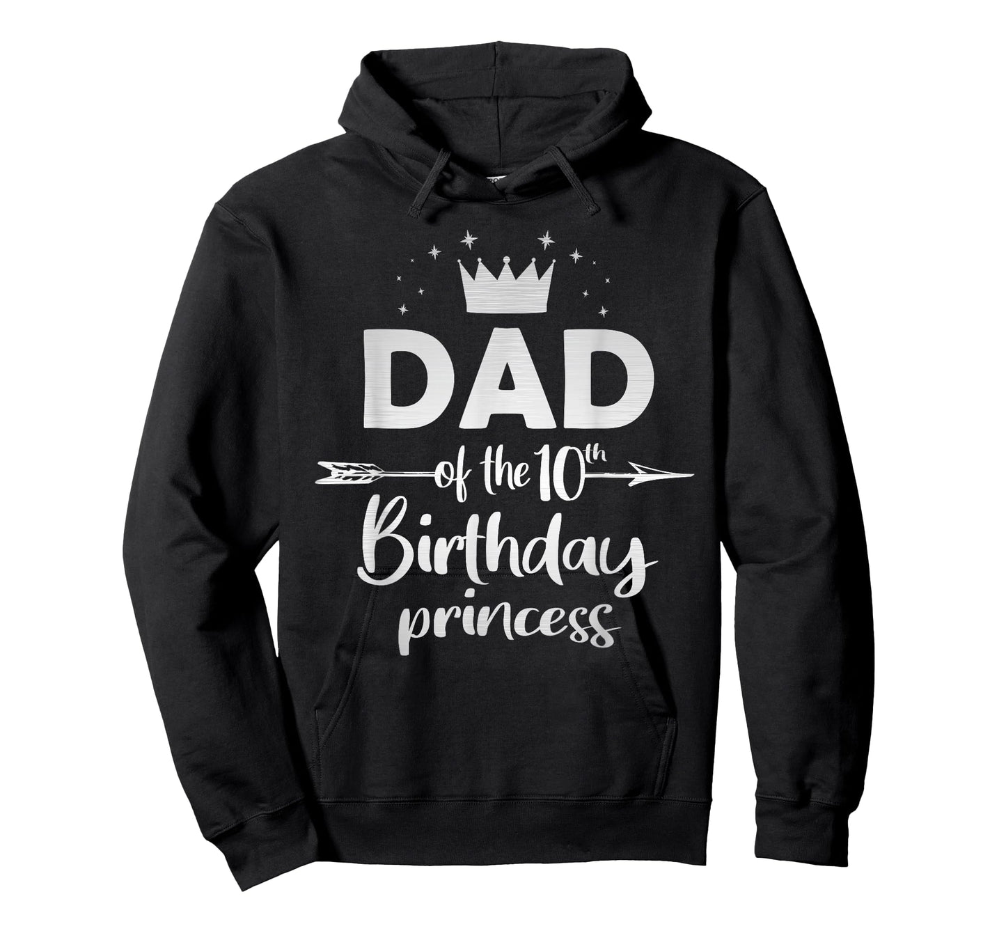Dad Of The 10th Birthday Princess Girl 10 Years Old B-day T-Shirt