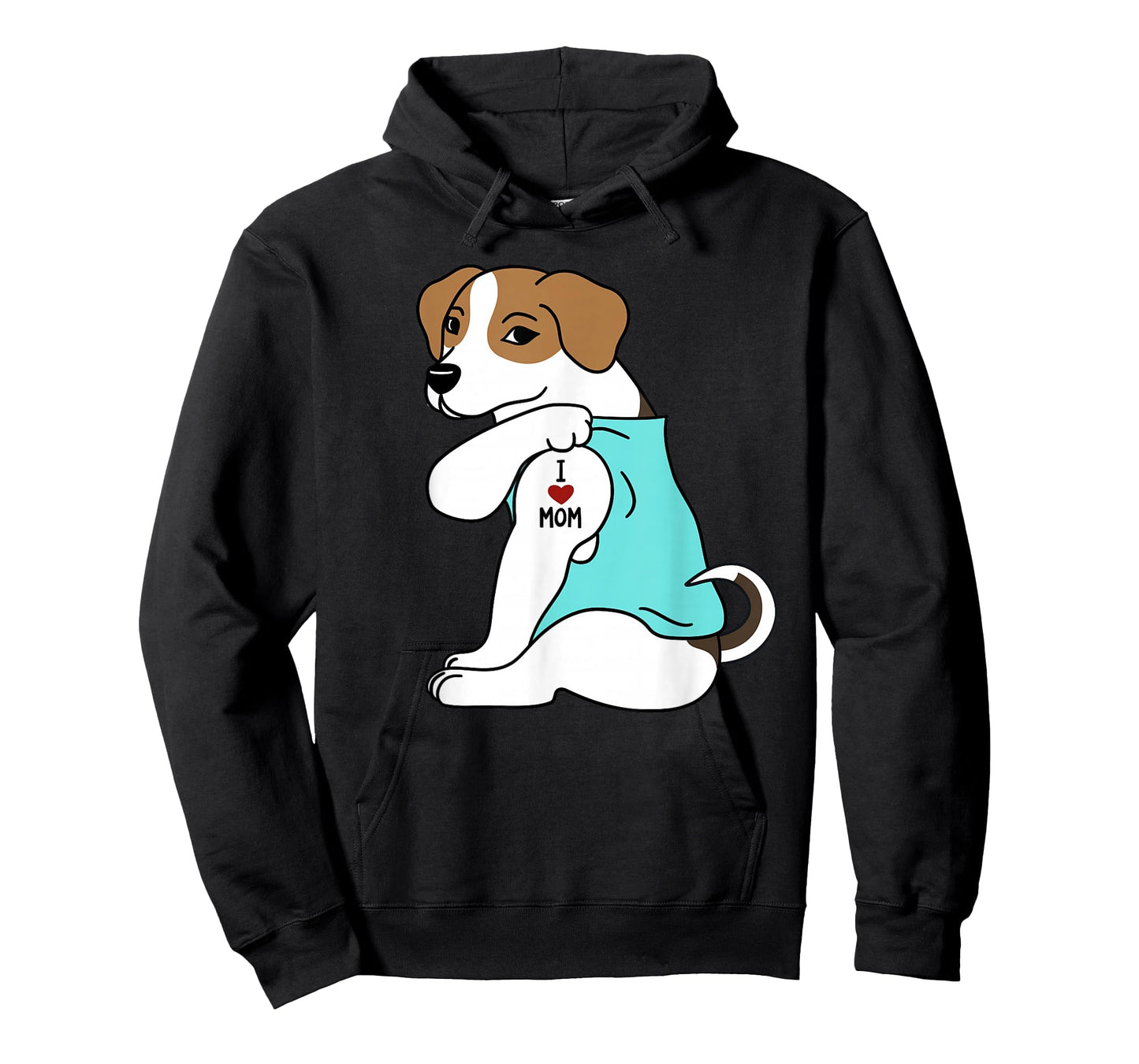 I Love Mom Tattoo Jack Russell Terrier Mother's Day Dog T-Shirt
