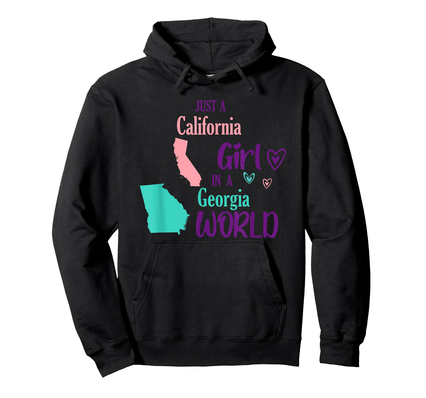 Proud Girl Design Just a California Girl in a Georgian World T-Shirt